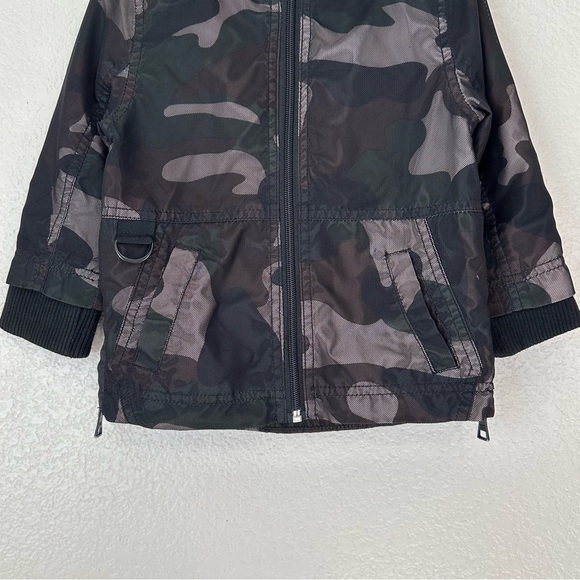 Urban Republic 24 Months Baby Boy Mesh Camo Hoodie Windbreaker Jacket - Picture 4 of 11